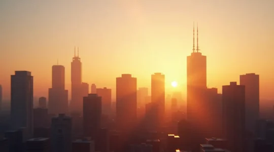 Composition photographique éditoriale d'une silhouette urbaine moderne avec un sourire subtilement intégré dans l'architecture, évoquant la discrétion et l'esthétique