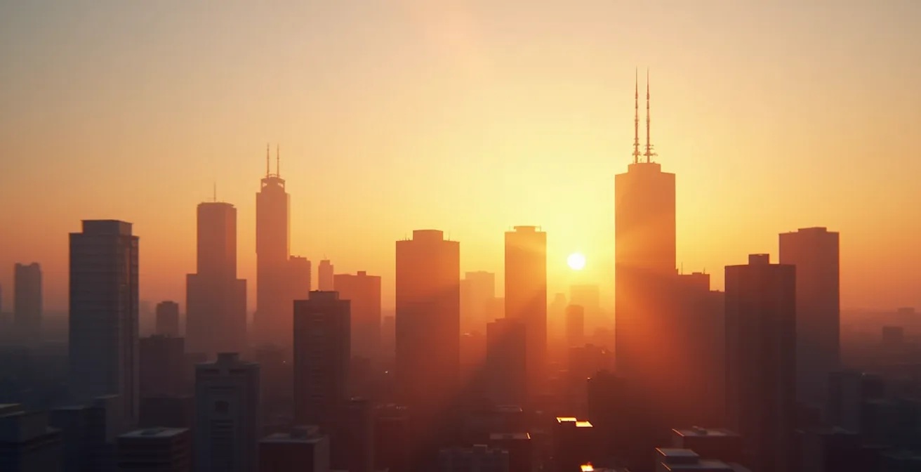 Composition photographique éditoriale d'une silhouette urbaine moderne avec un sourire subtilement intégré dans l'architecture, évoquant la discrétion et l'esthétique